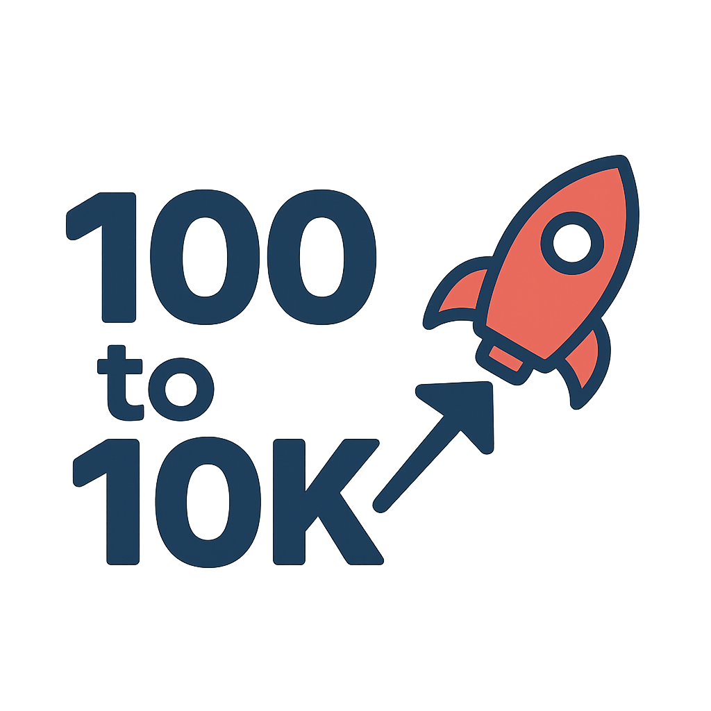 100 to 10k  Logo